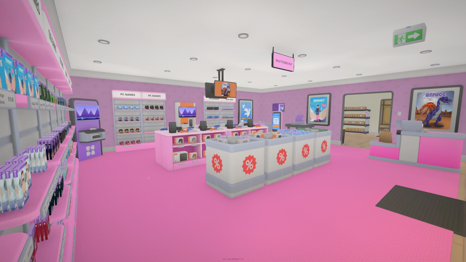 Customised GameZone store interior