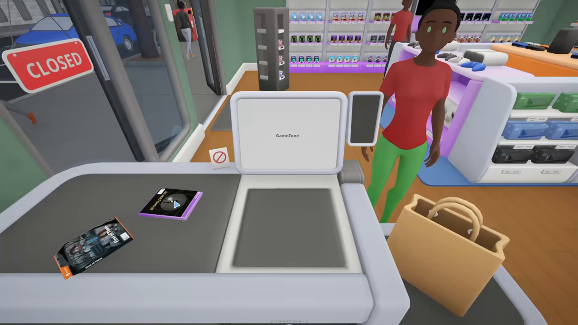 GameZone checkout scanner scene