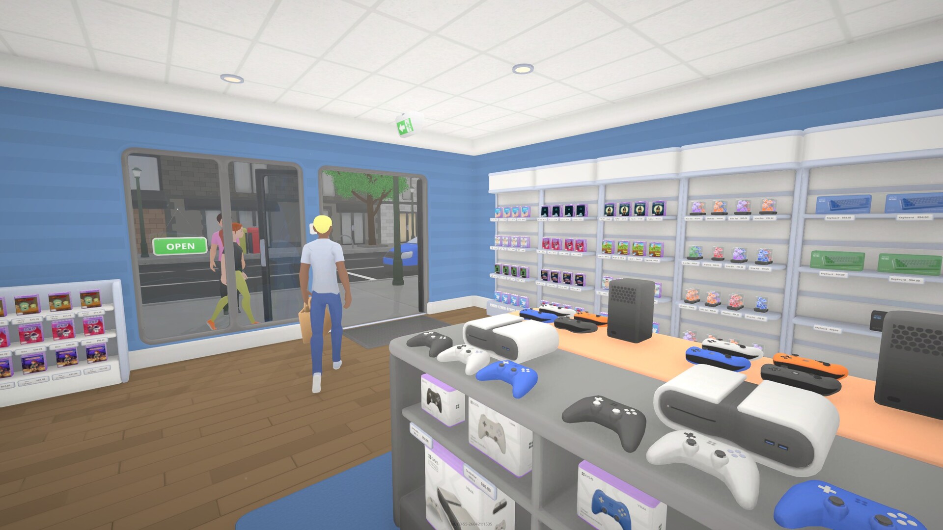 GameZone store shelves and product displays